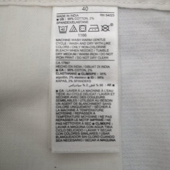 2 / $30.00 - Old Navy Ultimate Slim Men's Size 40 White w/ Blue Golf Shorts - Picture 4 of 10